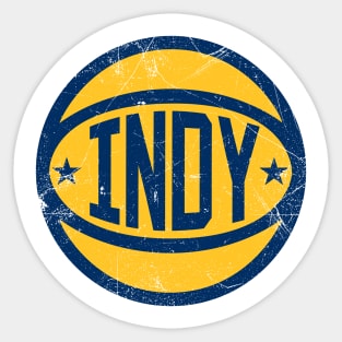 Indy Retro Ball - Navy Sticker